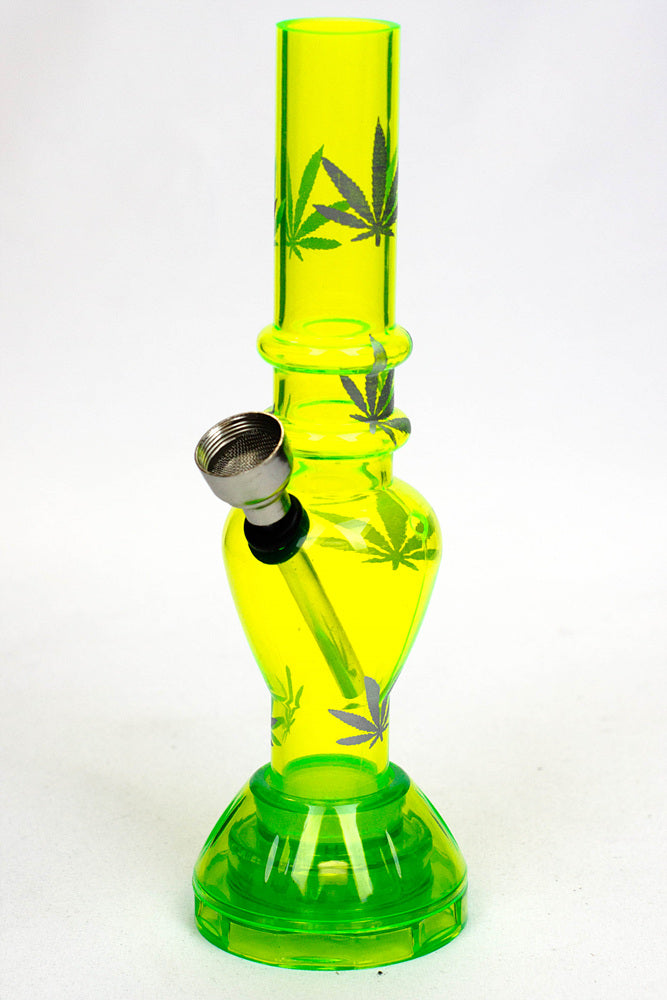 7" Acrylic Water Pipe with Grinder Base