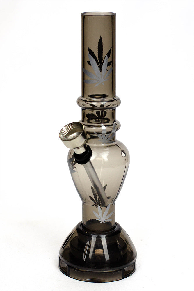 7" Acrylic Water Pipe with Grinder Base
