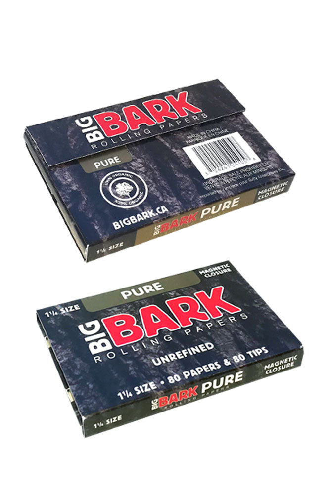 BIGBARK Organic Pure unrefined Rolling paper - 20 packs