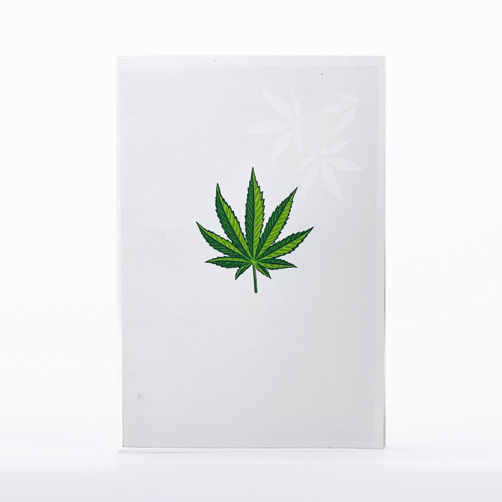 Intricate Greetings Cannabis Leaf 3D Pop-Up Card