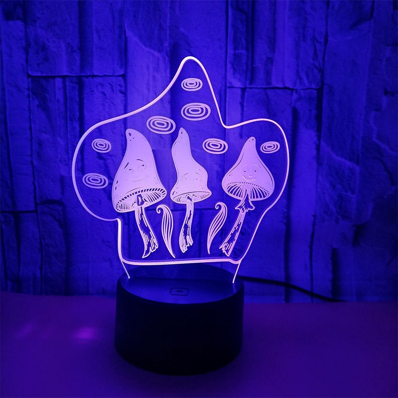LED 3D Illusion Table Lamp with Remote