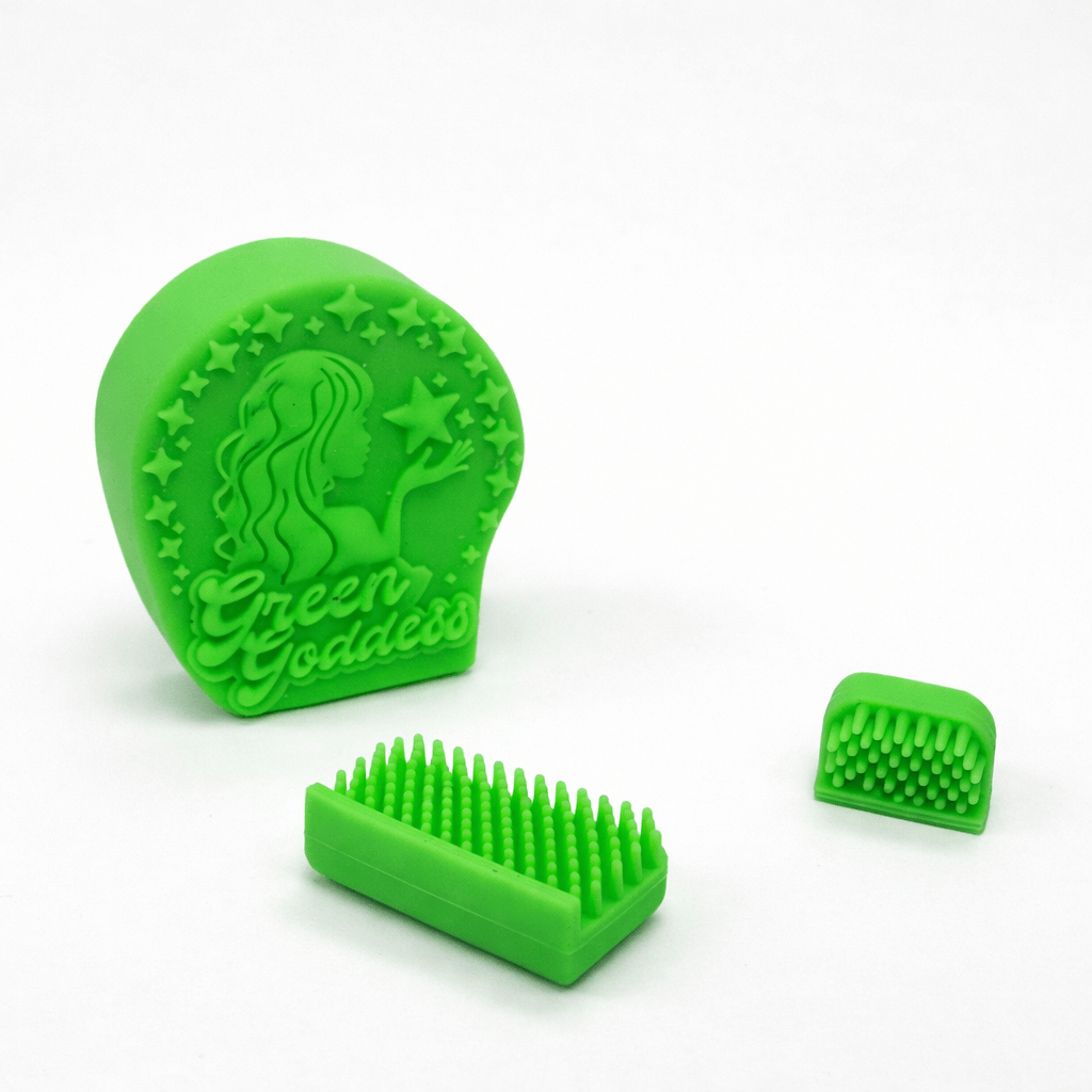 B Movin Distribution Brush Green Goddess Magnetic Glass Scrubber for Bongs Green Goddess Magnetic Glass Scrubber | Canada