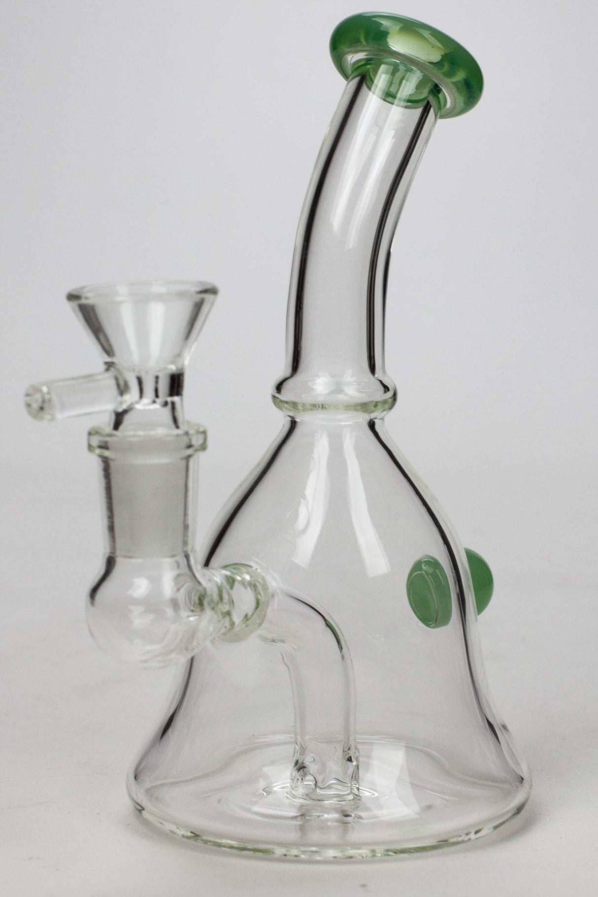6" 2-in-1 fixed 3 hole diffuser bell bubbler