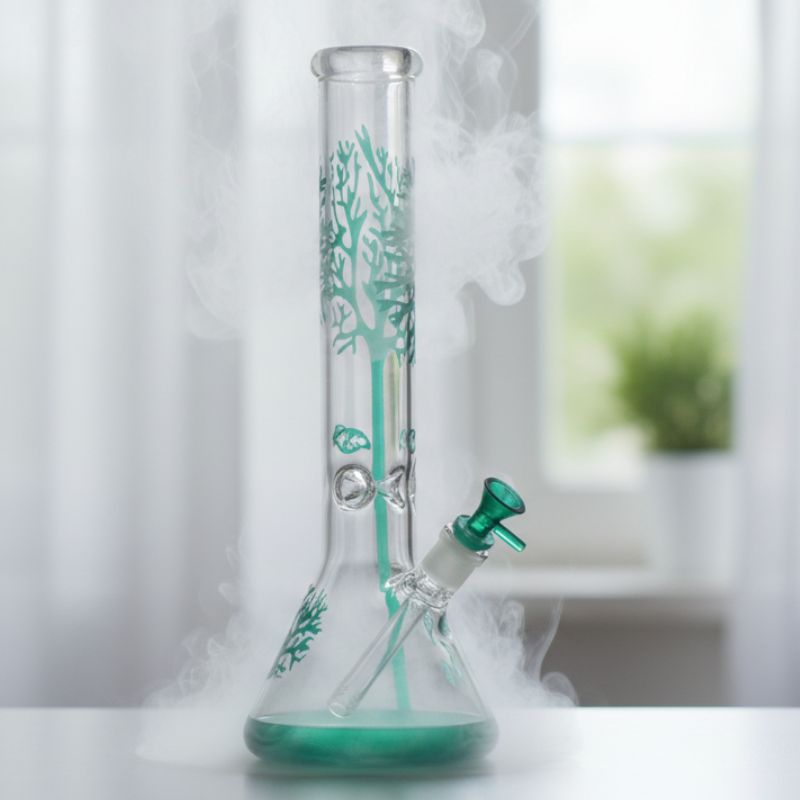 14" Tree of Life classic beaker glass bong