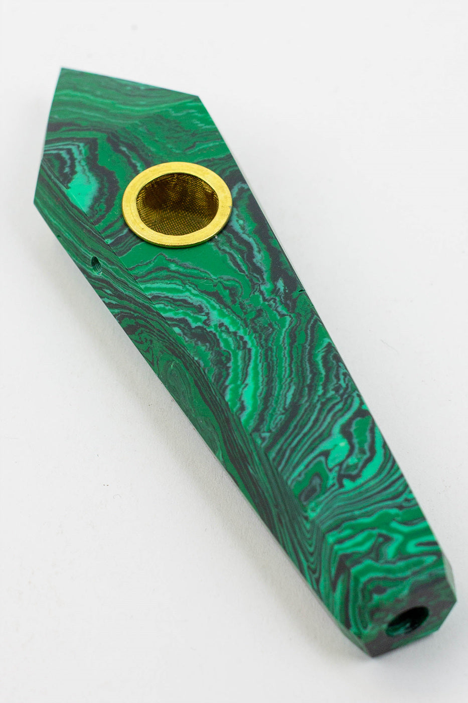 Acid Secs - Crystal Stone Smoking Pipe with choke hole