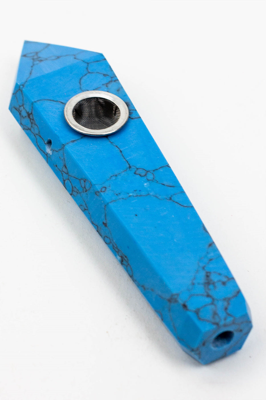 Acid Secs - Crystal Stone Smoking Pipe with choke hole