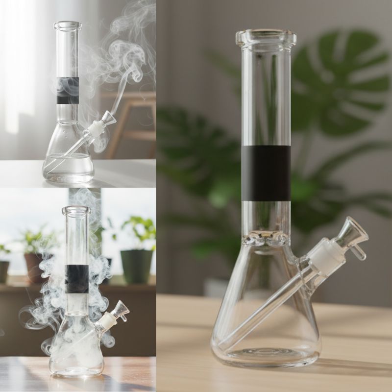 Bang en verre épais de 14" Xtreme avec attrape-glace