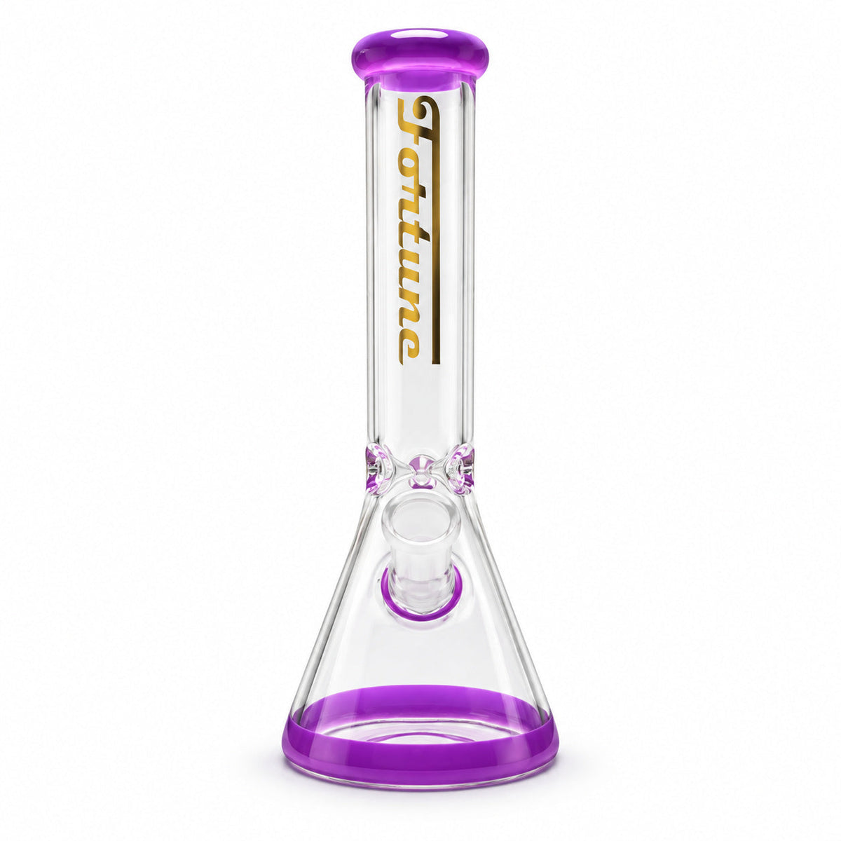 Fortune 10" Color Accent Beaker Bong – 5mm Glass