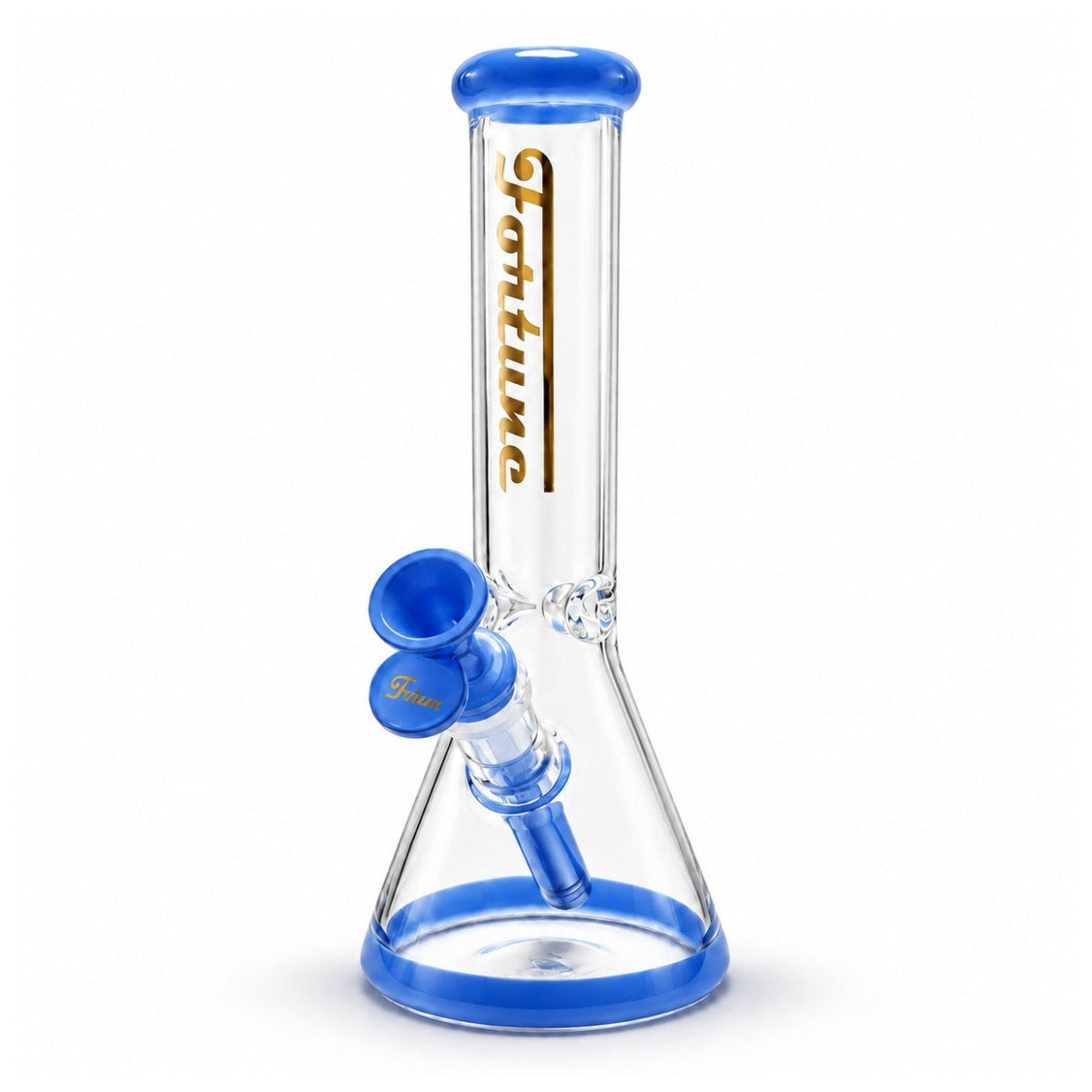 Fortune 10" Color Accent Beaker Bong – 5mm Glass