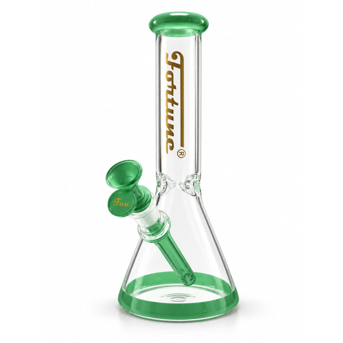 Fortune 10" Color Accent Beaker Bong – 5mm Glass
