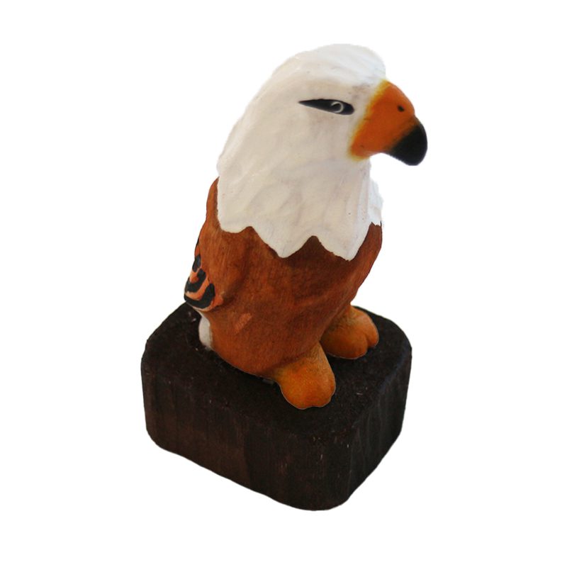 Hand-Crafted Wooden Eagle Pencil Sharpener Display