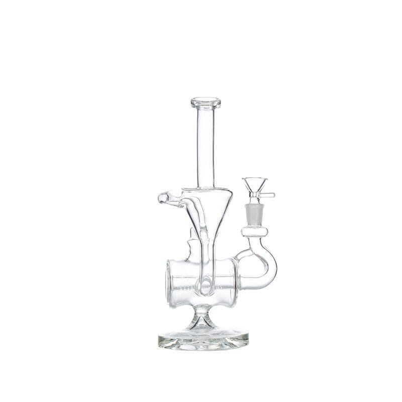 Canadian Distributor Glass Bong 11" Clear Recycler Glass Bong with Inline Diffuser 11" Clear Recycler Glass Bong - Inline Diffuser | Canada