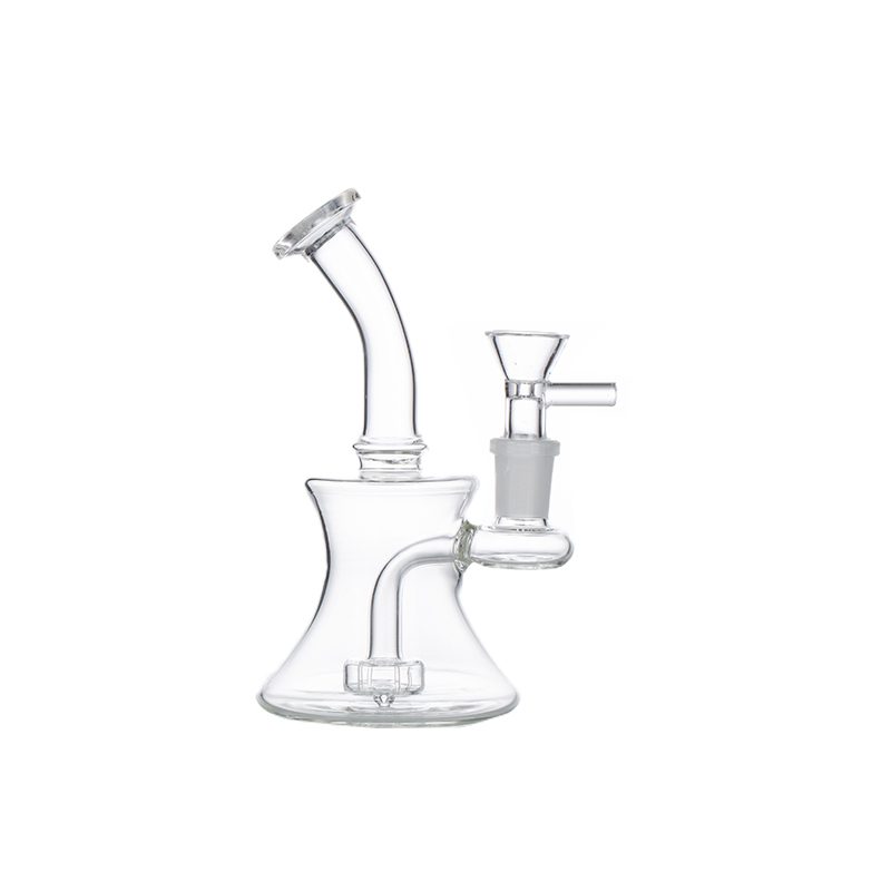 6" Borosilicate Glass Water Bong with 14 mm Joint