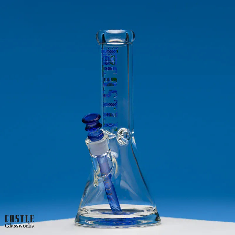 Castle Glassworks Glass Bong Castle Glassworks Hex 12" 9 mm Glass Bong with 12 mm Base Castle Glassworks Hex 12" Bong | Canada
