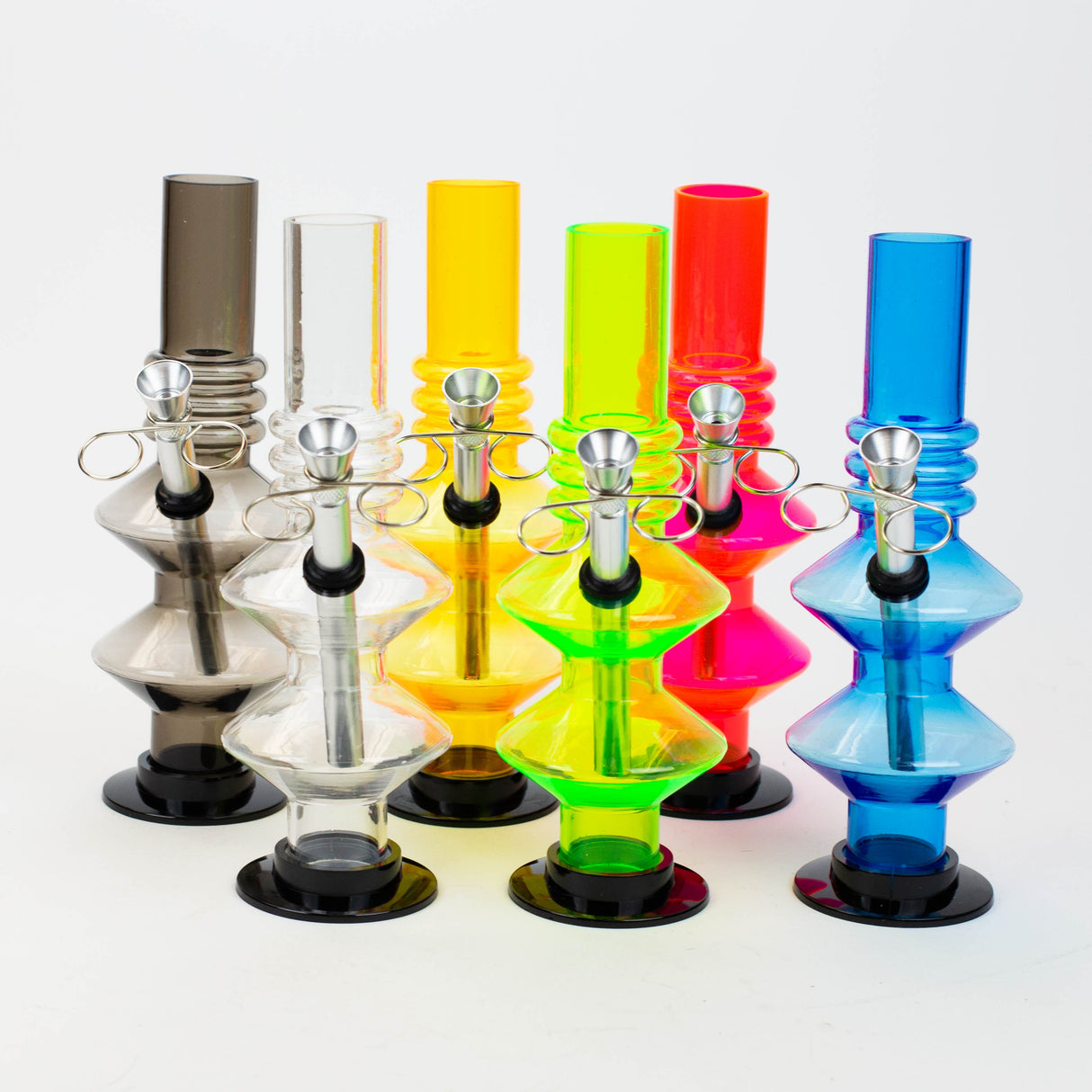 8" Blue Detachable Base Acrylic Water Pipe