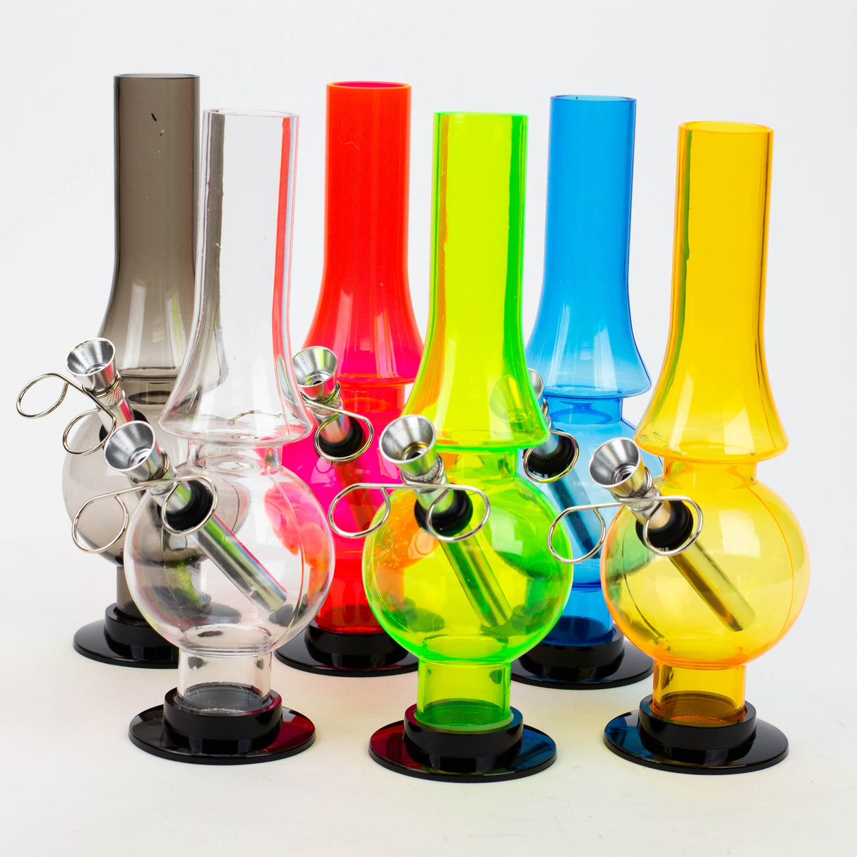 8" Blue Detachable Base Acrylic Water Pipe