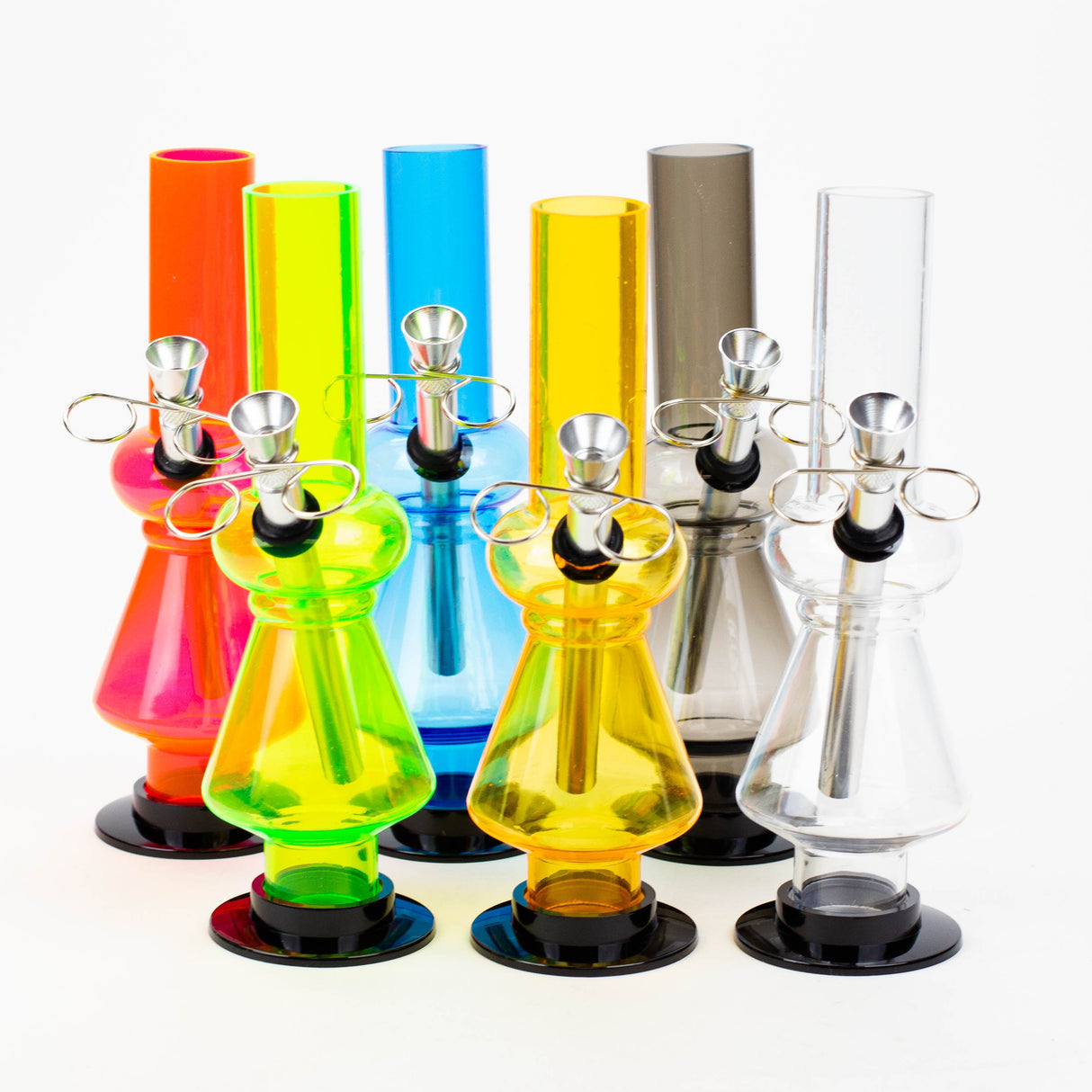 8" Blue Detachable Base Acrylic Water Pipe