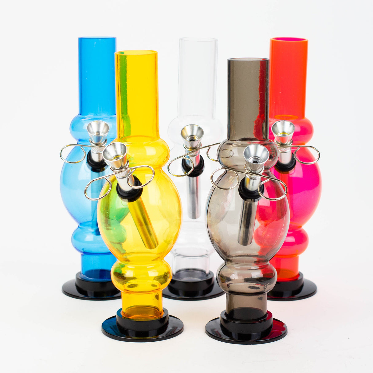 8" Blue Detachable Base Acrylic Water Pipe