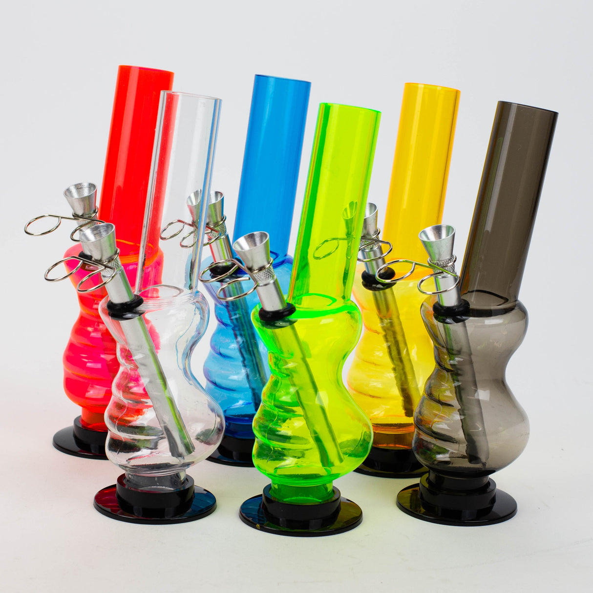 8" Blue Detachable Base Acrylic Water Pipe