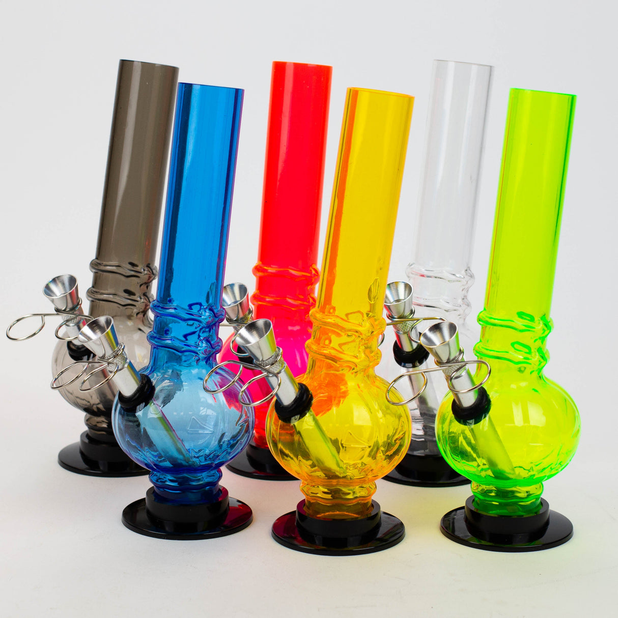 8" Blue Detachable Base Acrylic Water Pipe