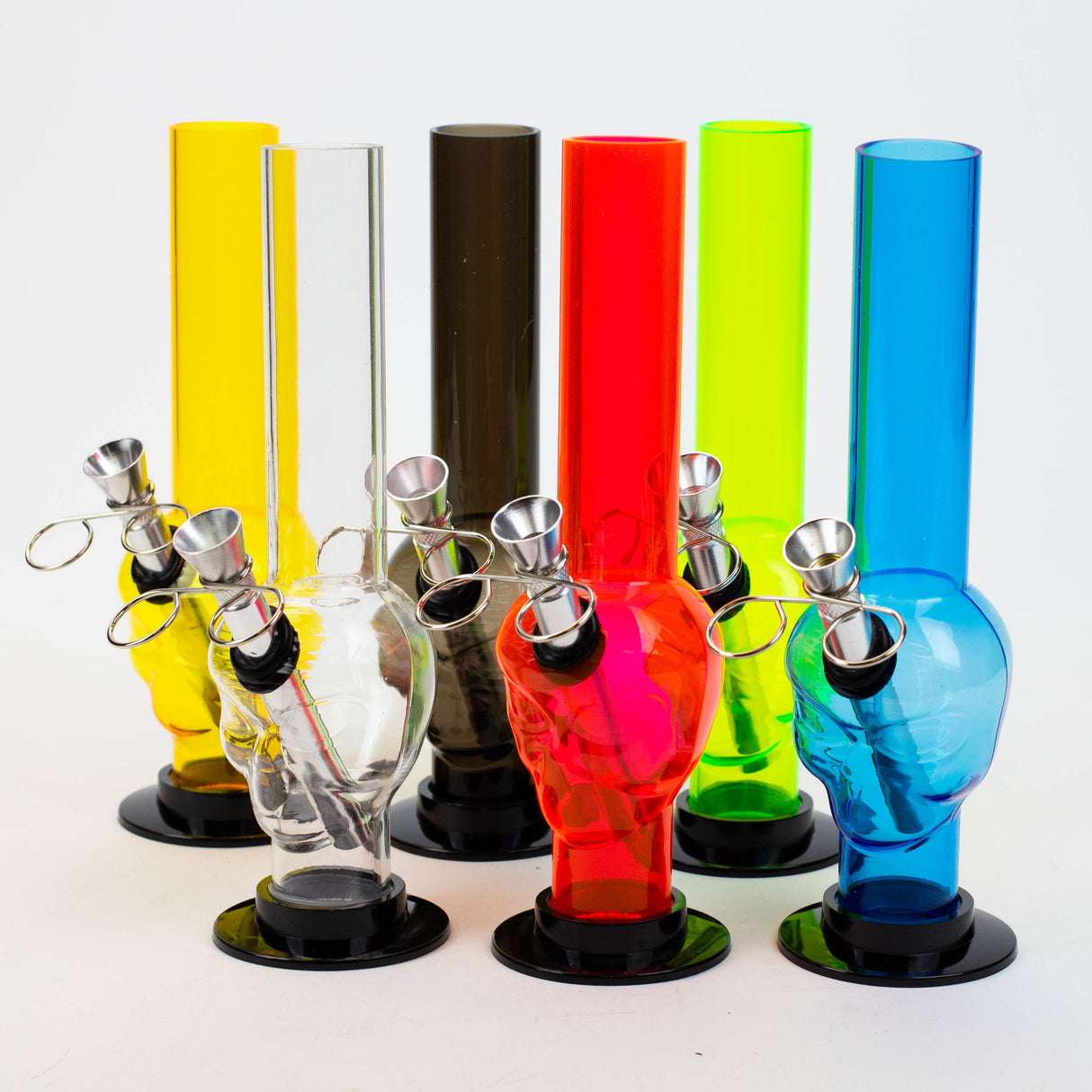 8" Blue Detachable Base Acrylic Water Pipe