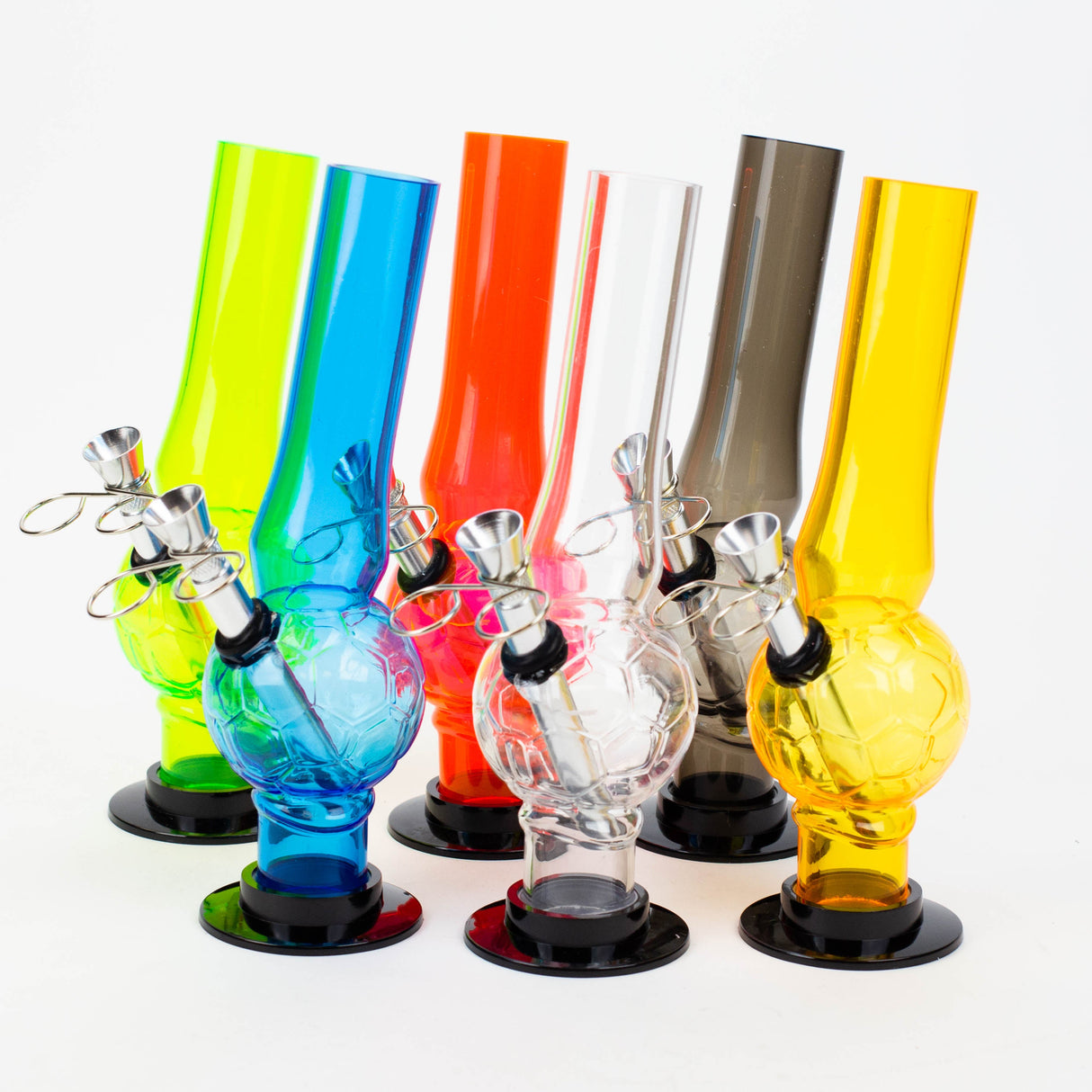 8" Blue Detachable Base Acrylic Water Pipe