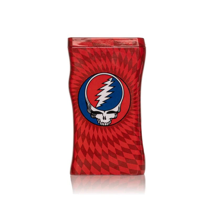 West Coast Gifts Dugout Grateful Dead | 3.8" Steal Your Face Dugout W/Borosilicate Taster Grateful Dead | 3.8" Steal Your Face Dugout W/Borosilicate Taster