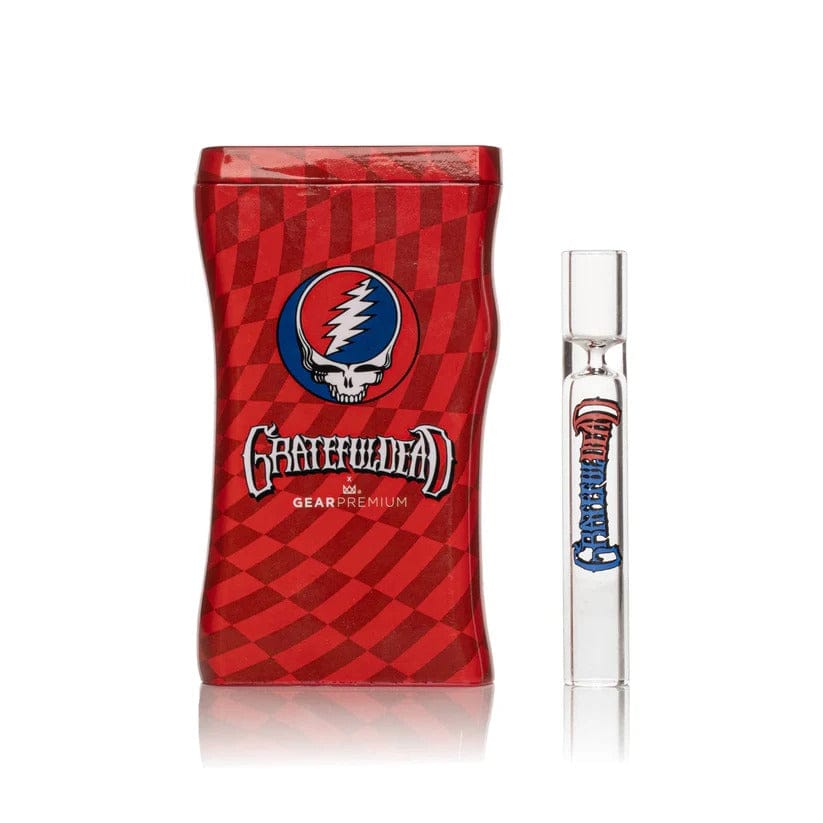 West Coast Gifts Dugout Grateful Dead | 3.8" Steal Your Face Dugout W/Borosilicate Taster Grateful Dead | 3.8" Steal Your Face Dugout W/Borosilicate Taster