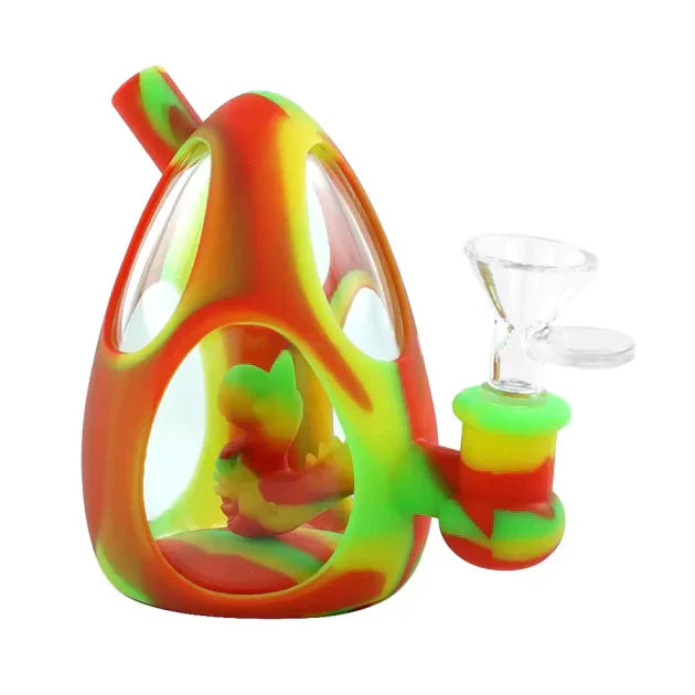 Gotoke 4.4" Dinosaur Egg Silicone Glass Bubbler