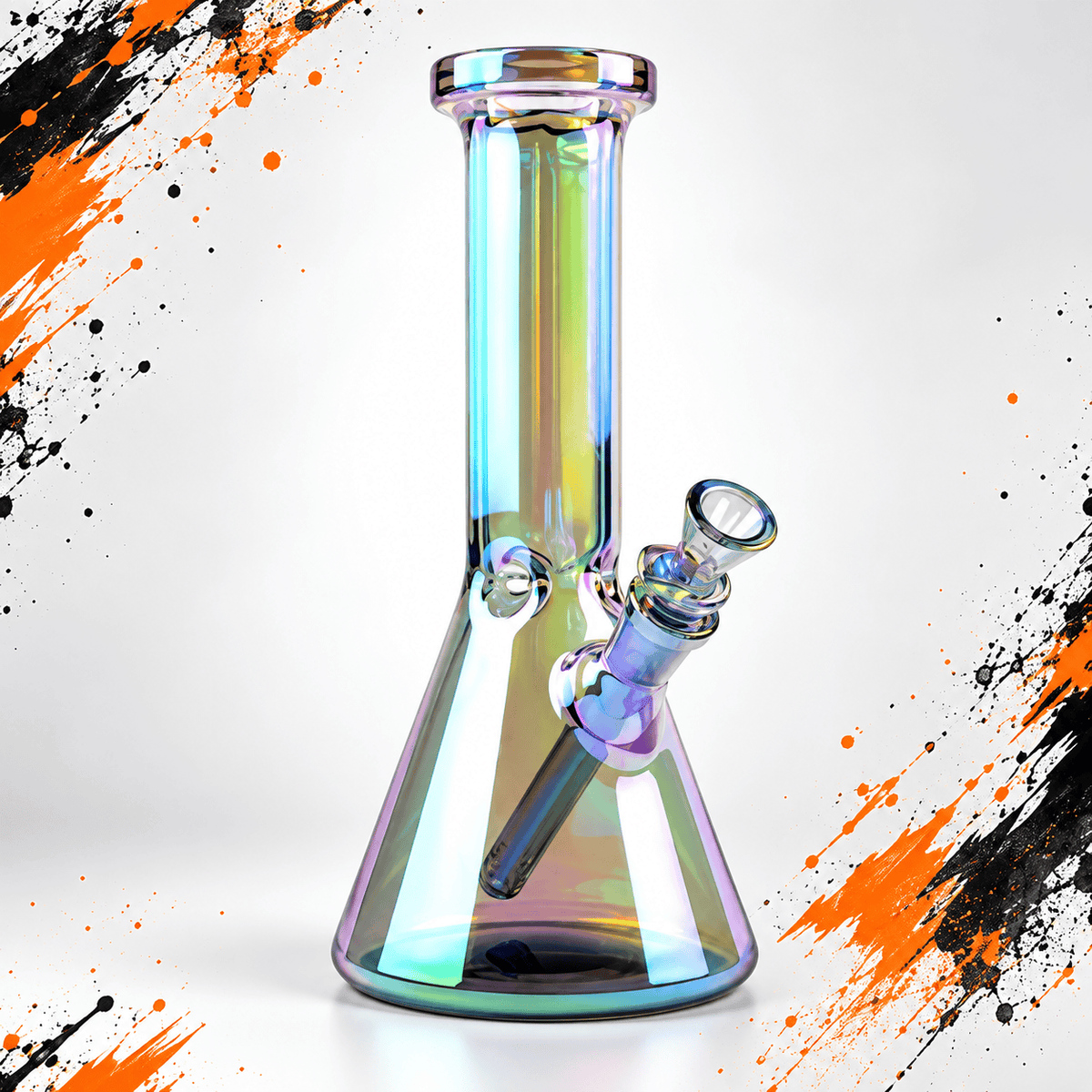 West Coast Gifts Glass Bong Red Eye Tek 10-Inch Terminator Hex Base Water Pipe Red Eye Tek 10" Terminator Hex Base Bong