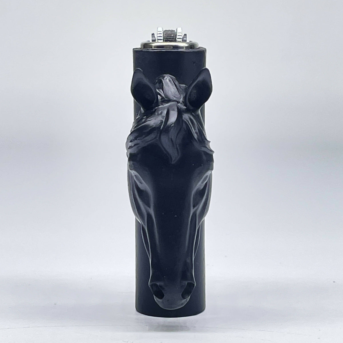 MAD LIGHTER SHOP Lighter Case Black Horse 3D Lighter Case for Mini ClipperLighter Black Horse 3D Lighter Case for Mini ClipperLighter