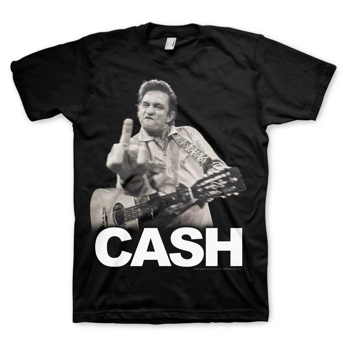 Johnny Cash | "The Finger" Men's T-Shirt Black - Officially Licensed