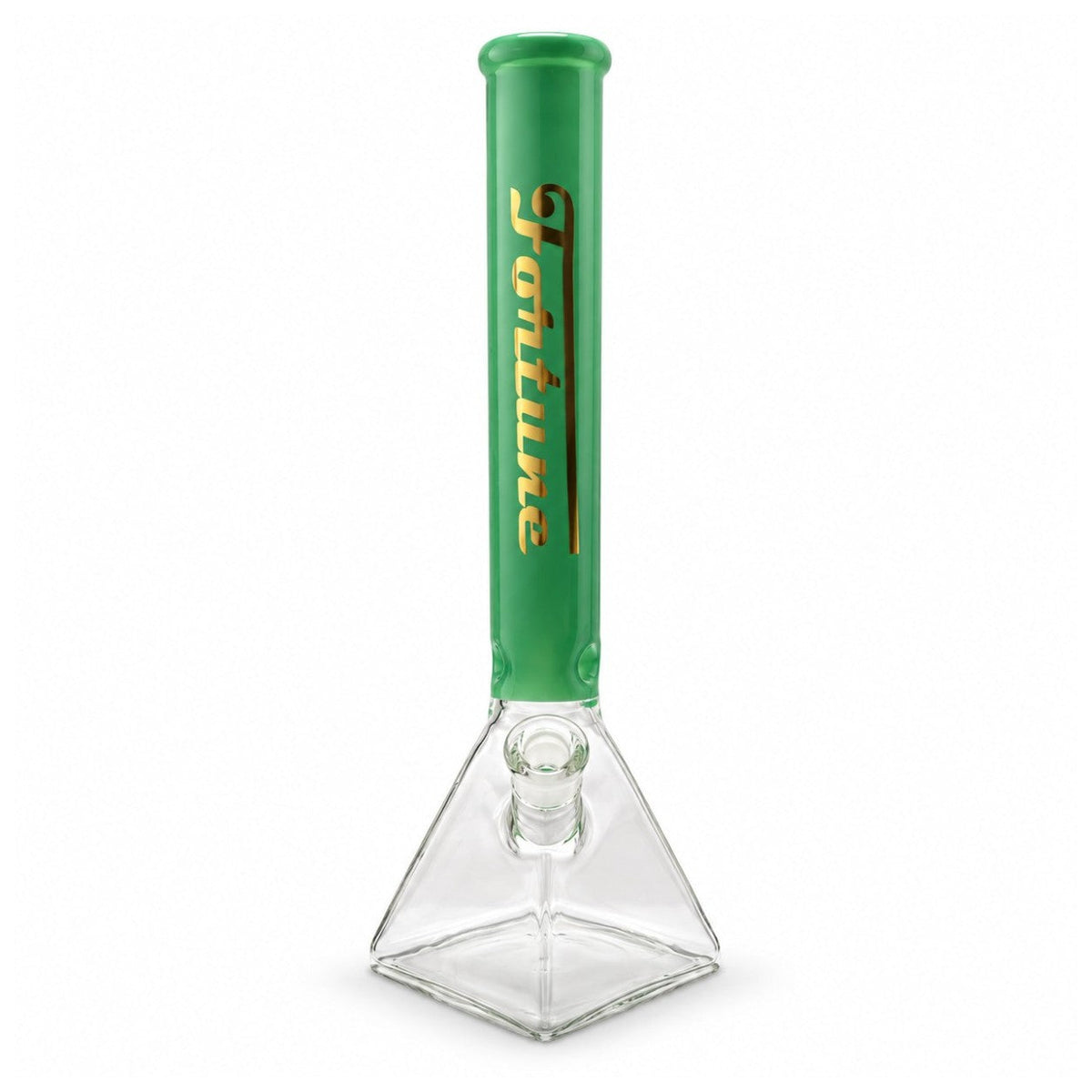 Fortune 18" Square Base 7mm Glass Bong – 50mm Neck