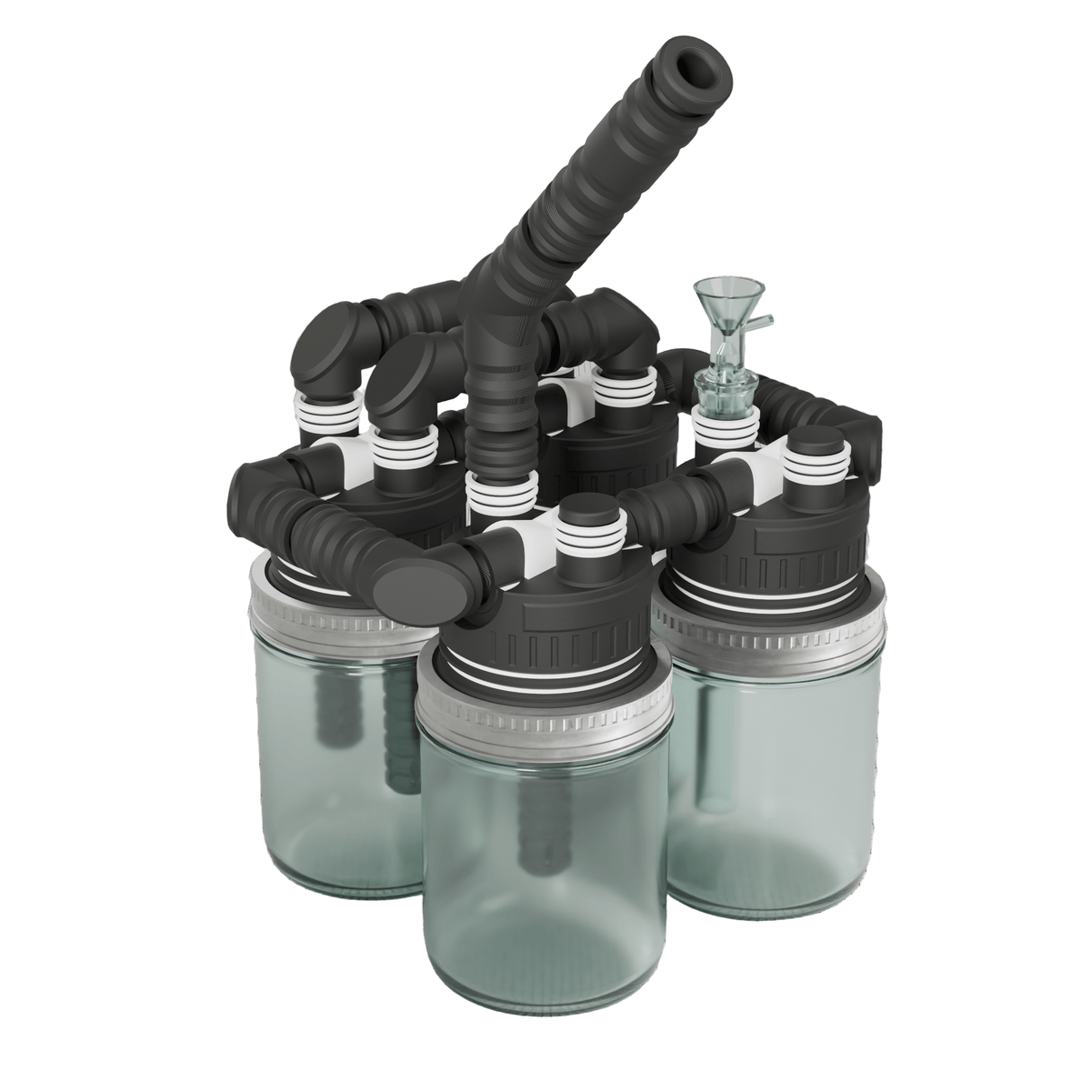 C4 Hydroponics Ltd. Resin · Silicone · Plastic Bong MCS Single Jar Mason Jar Starter Kit MCS Single Jar Modular Cannabis System | Canada