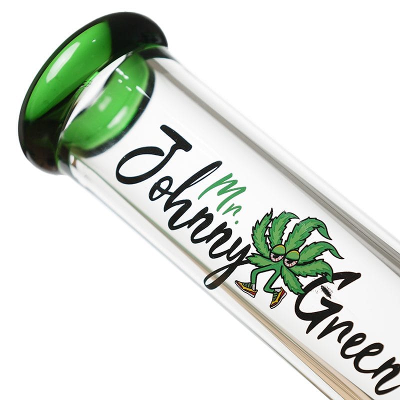 Canadian Distributor Glass Bong Johnny Green 10" 7 mm Green Steamroller Glass Pipe Johnny Green 10" 7 mm Steamroller Pipe