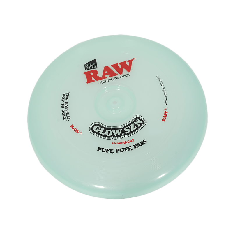 Smoking Cat Distribution Rolling Tray RAW | Glow in the Dark Frisbee Rolling Tray RAW | Glow in the Dark Frisbee Rolling Tray