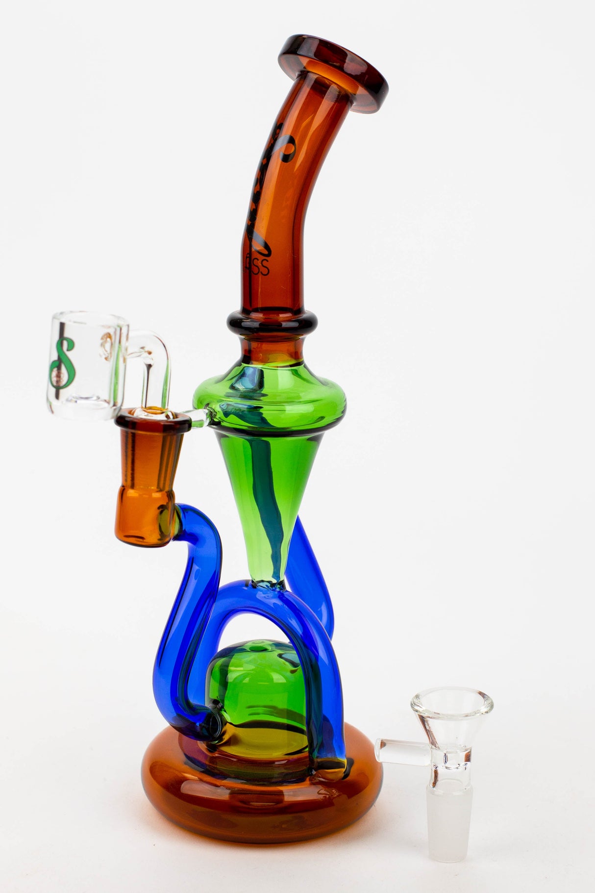 10" SOUL Glass 2-in-1 Recycler Bong & Dab Rig