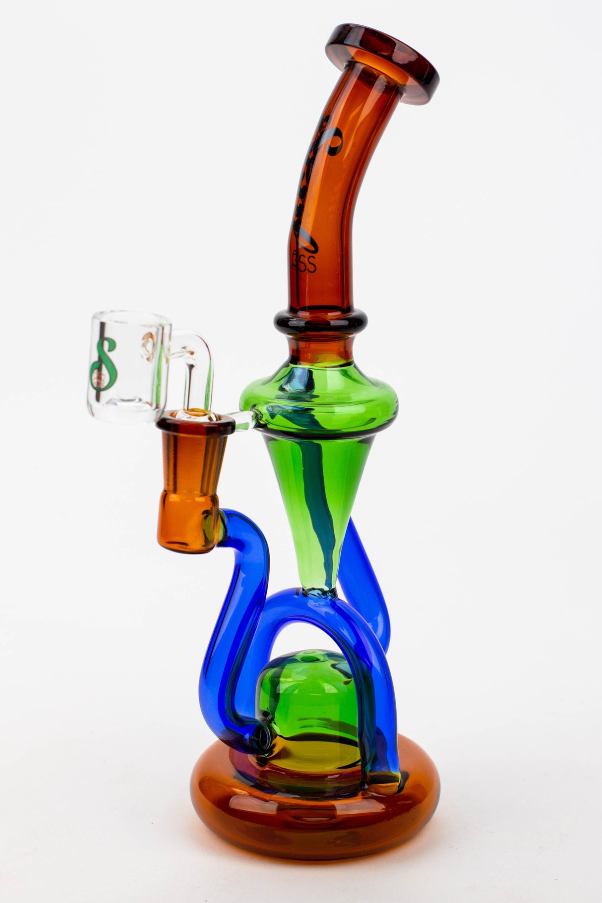 10" SOUL Glass 2-in-1 Recycler Bong & Dab Rig