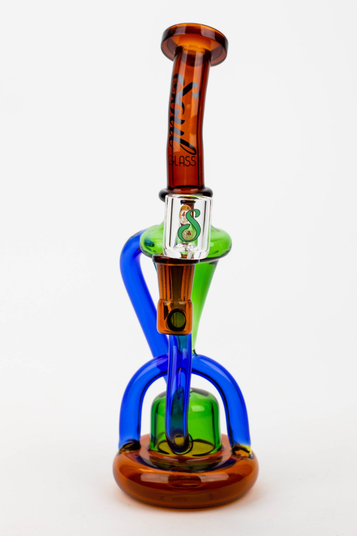 10" SOUL Glass 2-in-1 Recycler Bong & Dab Rig