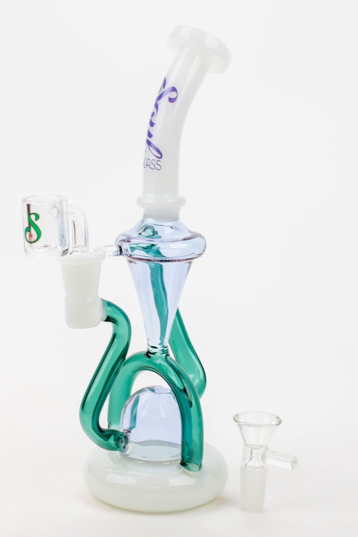 10" SOUL Glass 2-in-1 Recycler Bong & Dab Rig