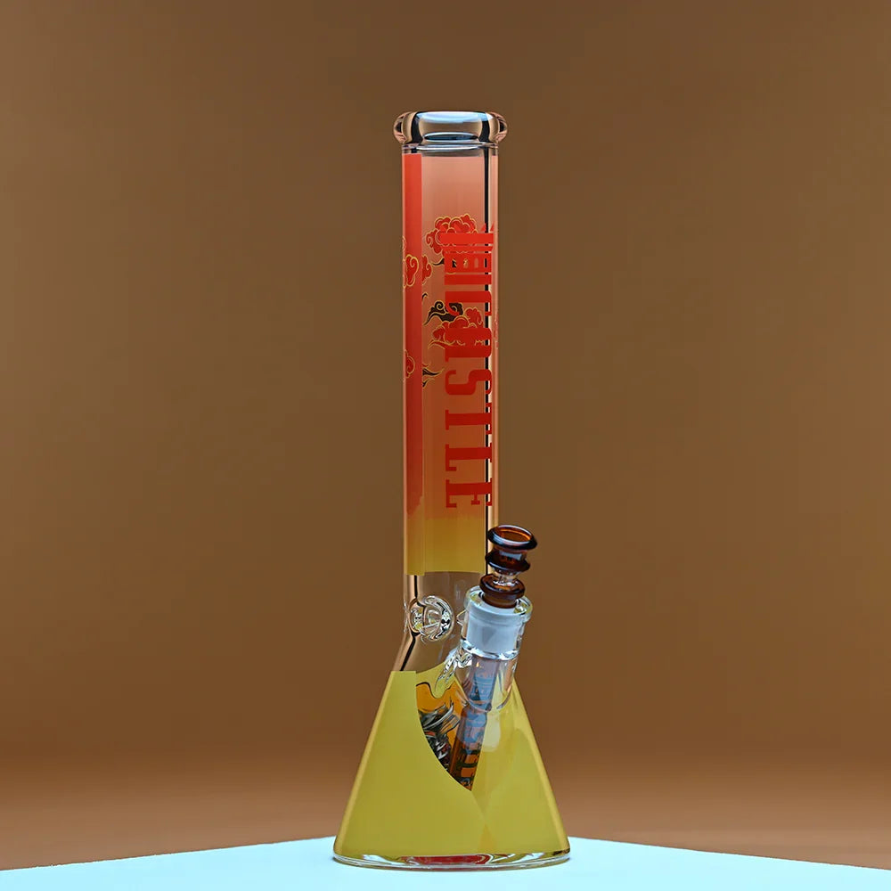 Castle Glassworks 16" Samurai Beaker Bong – 9mm Glass