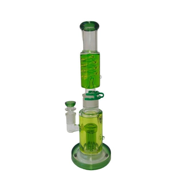 Canadian Distributor Glass Bong Xtreme Frost Tree 14.5" Freezable Coil Bong – Compact 4-Arm Tree Perc Cooling Xtreme Frost Tree 14.5" Freezable Coil Bong | Urban Bongs
