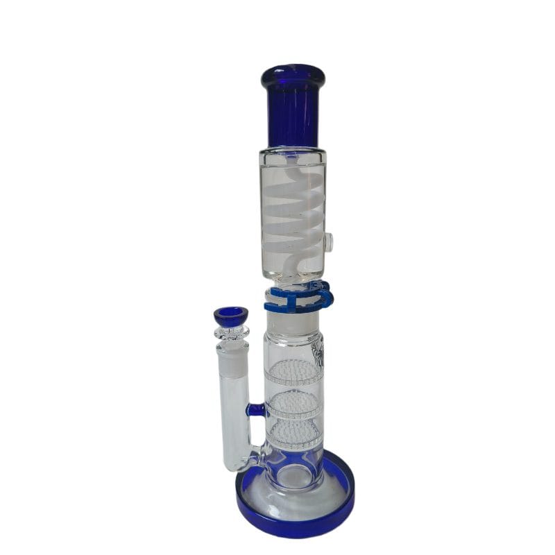 Canadian Distributor Glass Bong Xtreme FrostHive 14" Freezable Coil Glass Bong – Triple Honeycomb Chill Filtration Xtreme FrostHive 14" Freezable Coil Bong | Canada