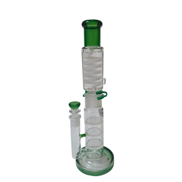 Canadian Distributor Glass Bong Xtreme FrostHive 14" Freezable Coil Glass Bong – Triple Honeycomb Chill Filtration Xtreme FrostHive 14" Freezable Coil Bong | Canada