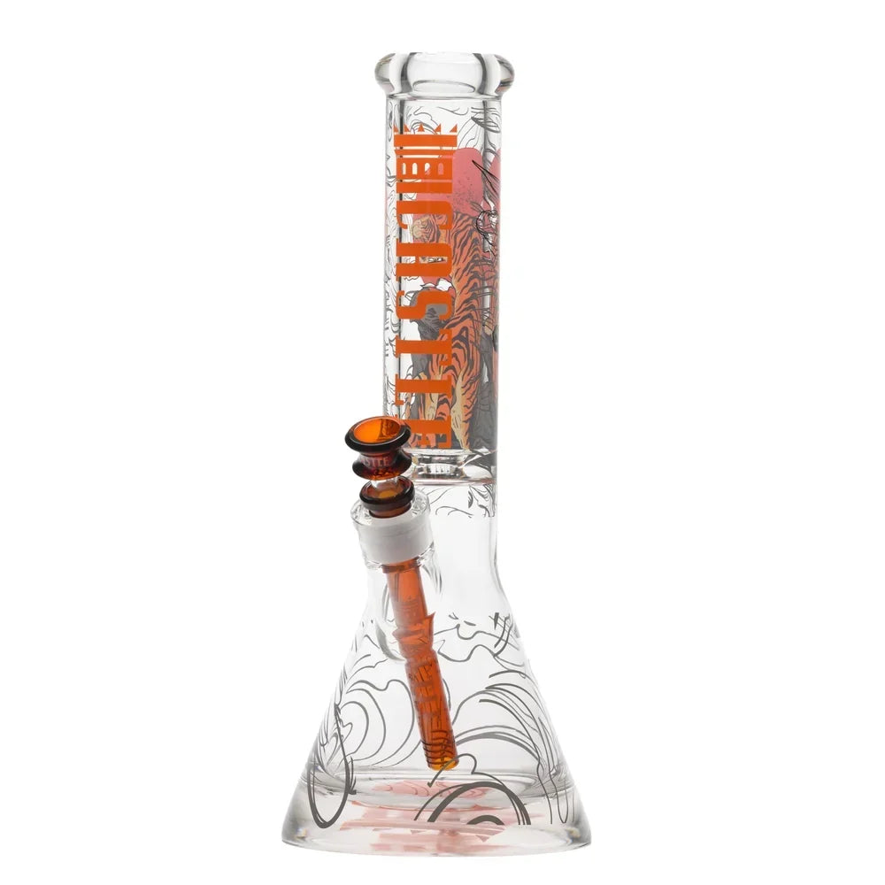Tiger Moon 14" 9 mm Thick Glass Beaker Bong