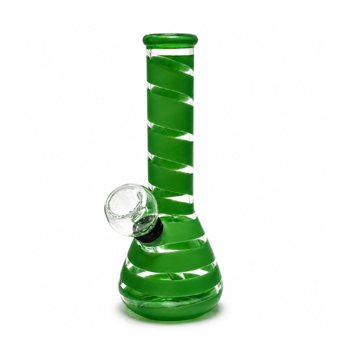 6-Inch Spiral Stripe Mini Beaker Bong - Assorted Colours