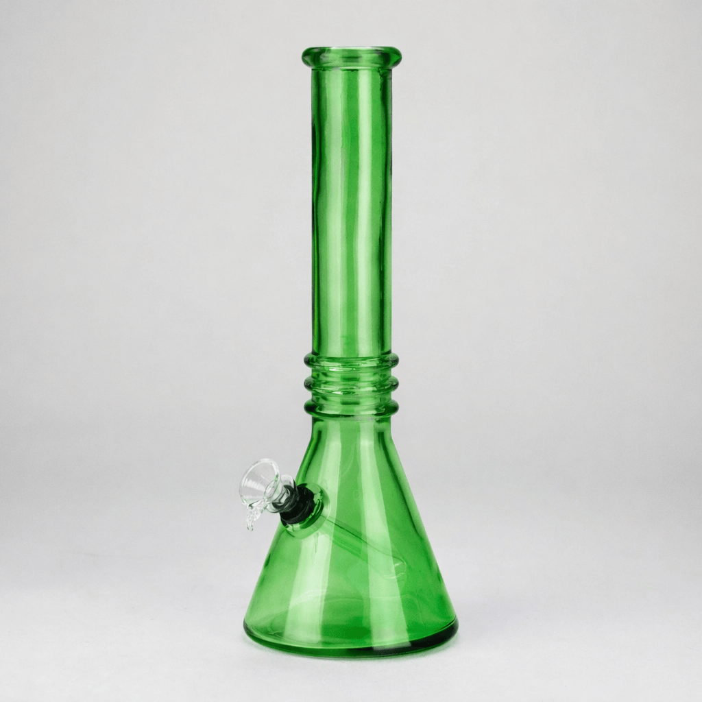 ONE Glass Bong 12" Coloured Soft Glass Water Bong with 3.5" Bowl Slide 2" Coloured Soft Glass Bong