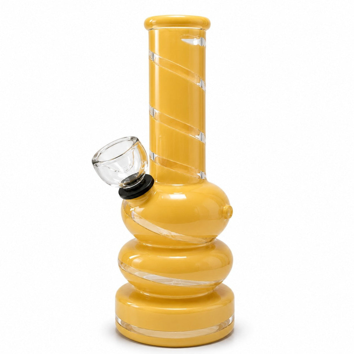 6" Coloured Glass Bubble Water Pipe