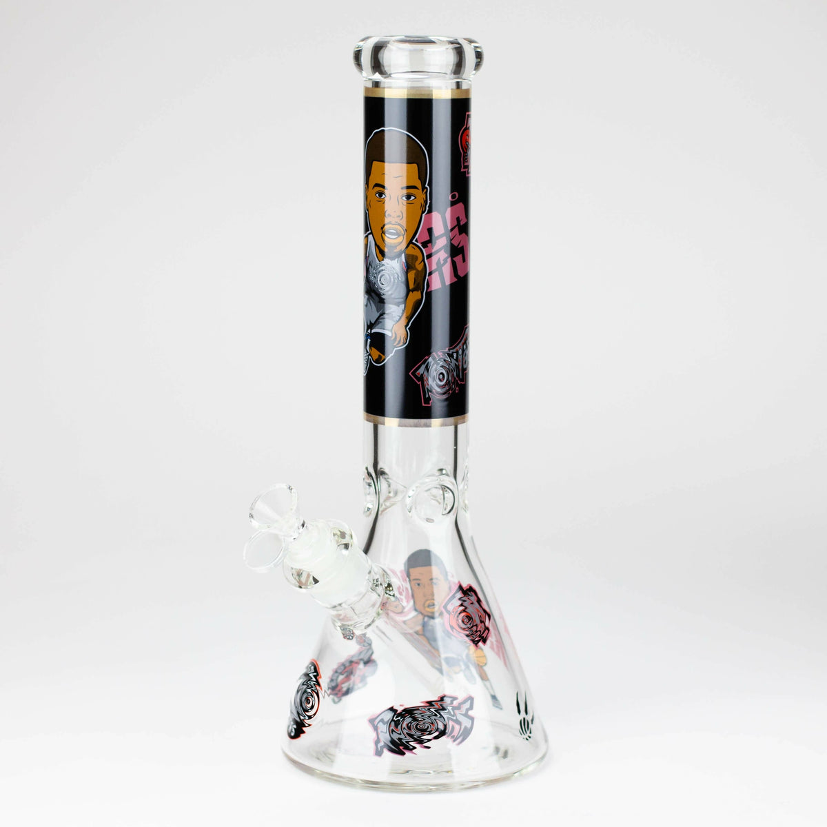 JJ Distribution Glass Bong 14" TO Champions 7mm glass water bong 14" TO Champions 7mm glass water bong