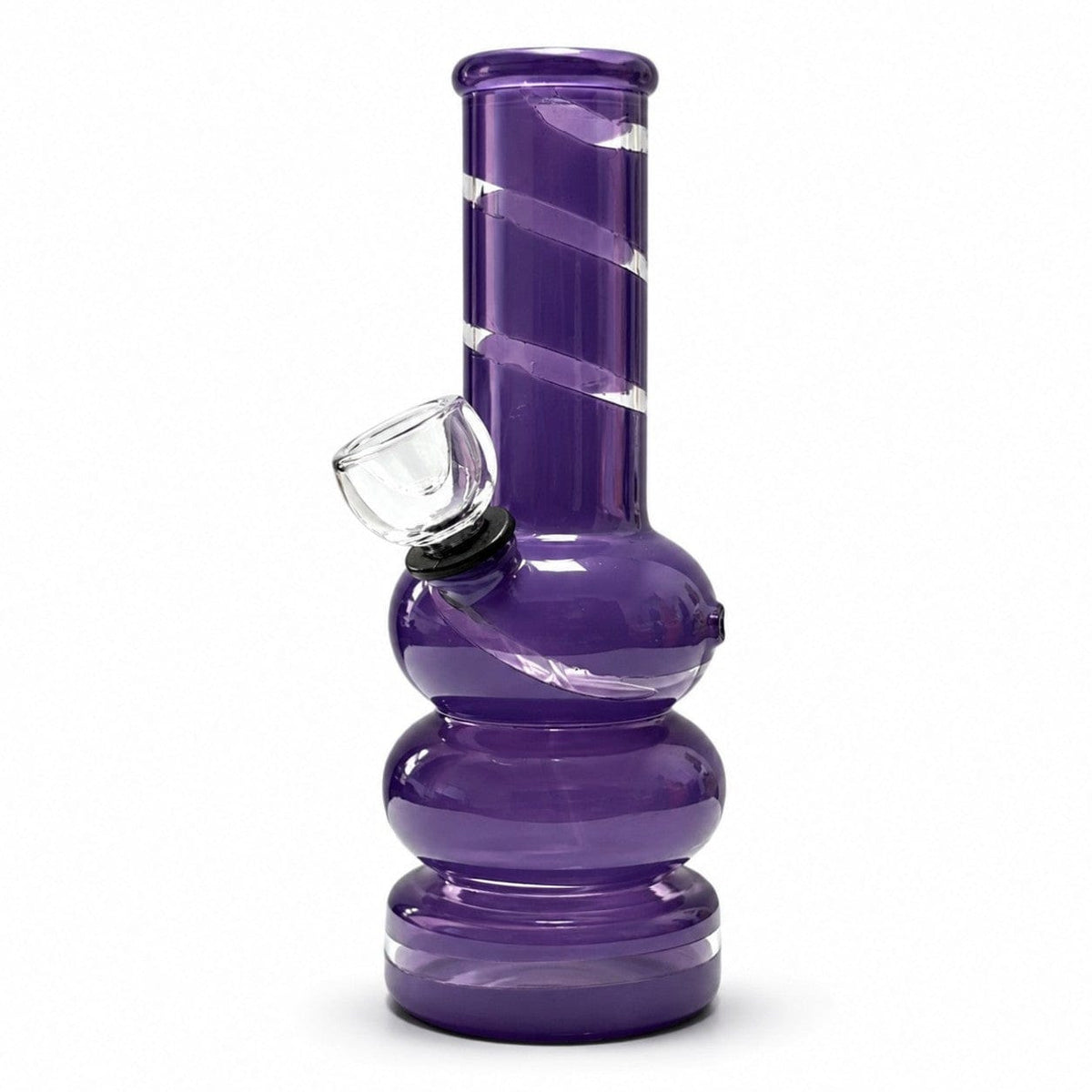 Super Supplys Inc Glass Bong 6" Coloured Glass Bubble Water Pipe 6" Coloured Glass Bubble Water Pipe